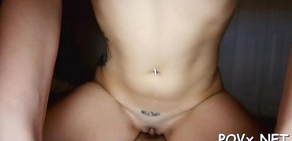  Deep-throat oral sex is accompanied by a hard fuck